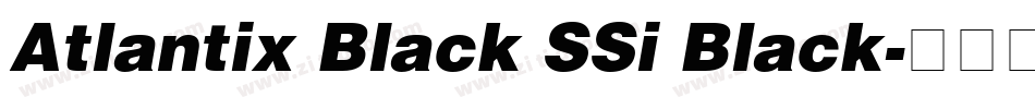 Atlantix Black SSi Black字体转换